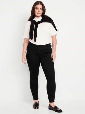 EUC black Mid-Rise Rockstar Super-Skinny Jeans size 18